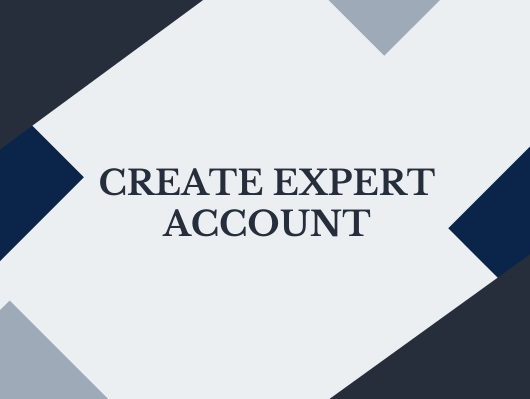 How do I create a Expert account